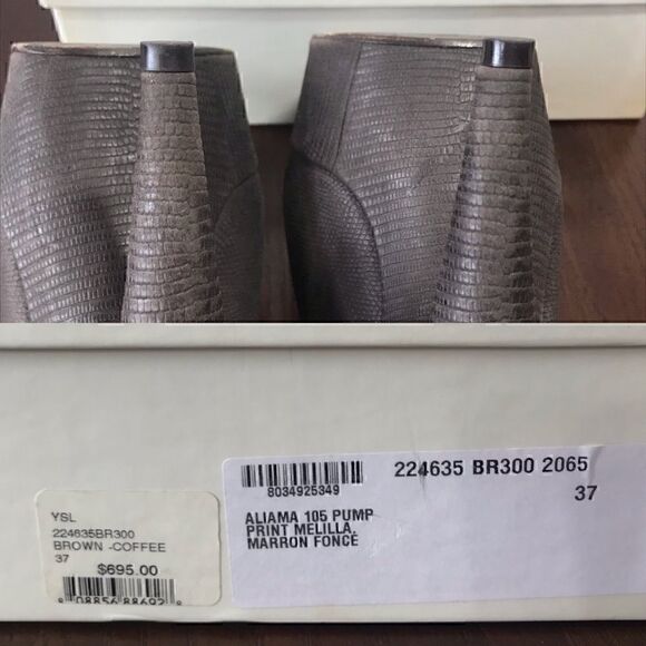 7 (37) YVES SAINT LAURENT RIVE GAUCHE PLATFORMS - Picture 6 of 8